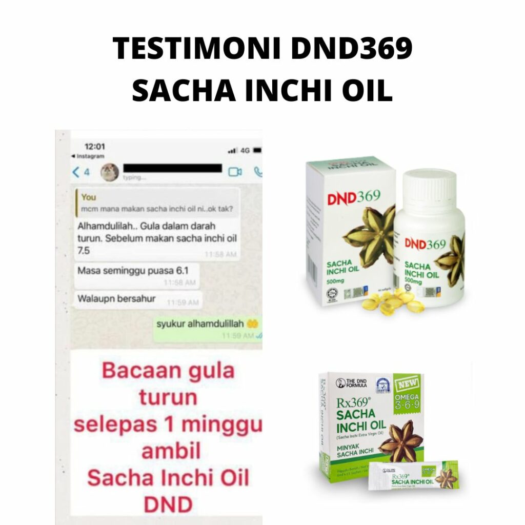 RX369 SACHA INCHI OIL 5ML X 15 SACHET X 1 KOTAK DND Health Wellness