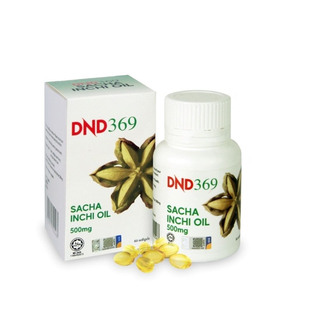 DND369 SACHA INCHI (60 VEGE SOFTGEL) X 1 BOTOL