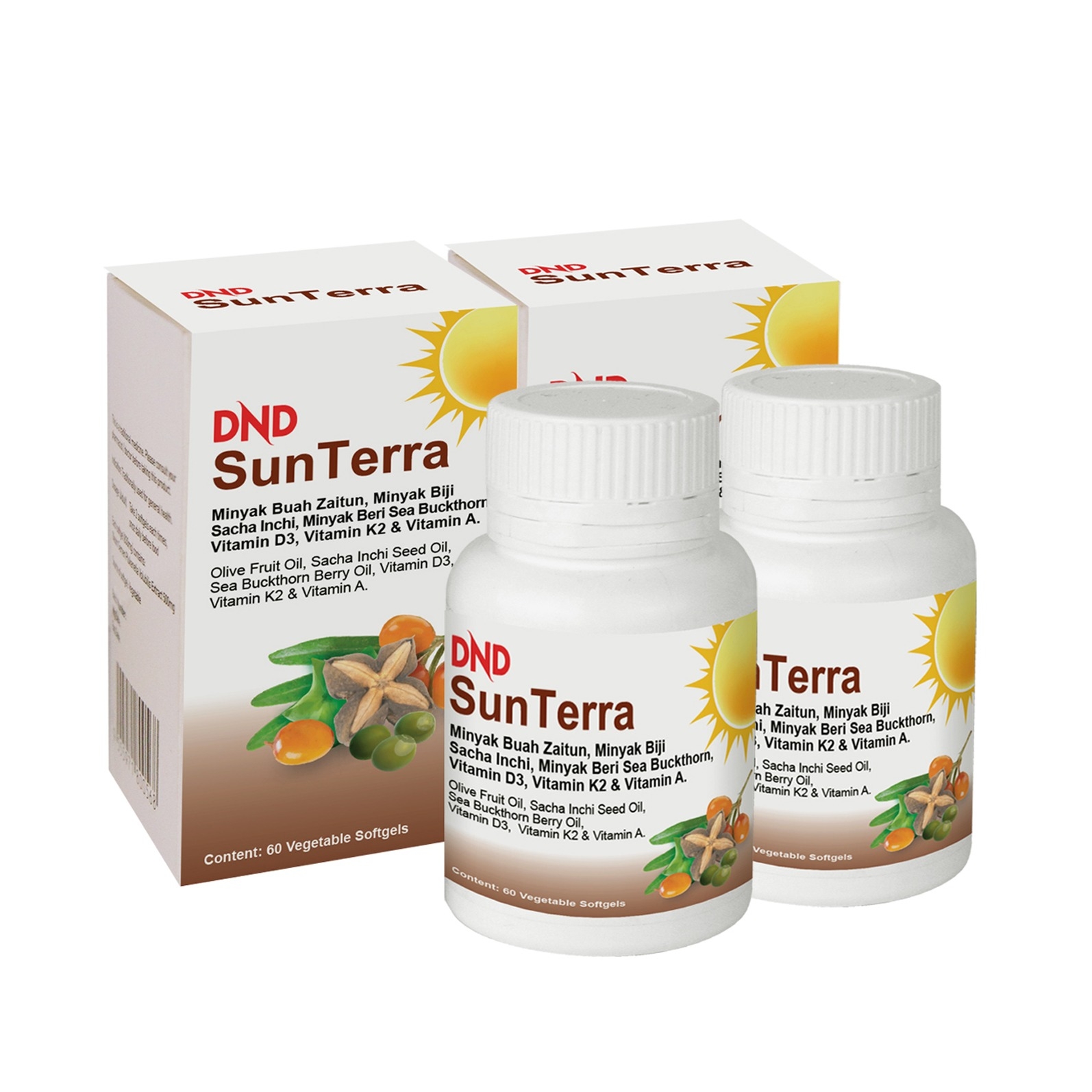 DND SUNTERRA SOFTGEL (60 SOFTGEL) X 2 BOTTLES