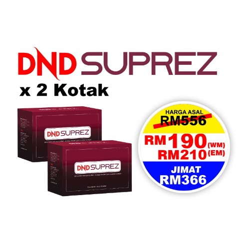 DND SUPREZ (15 SACHET X 20G) X 2 KOTAK