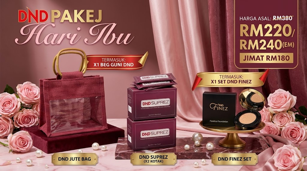 PAKEJ-HARI-IBU-PAKEJ-A-1-DND-ROYAL-COFFEE-1-DND-RELIEF-1-DND-RAPI-FREE-1-JUTE-BAG-1-DND-FINEZ